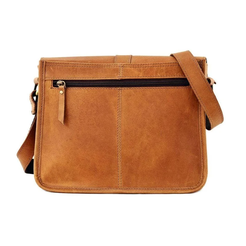 Marina Tan Leather Crossbody Bag