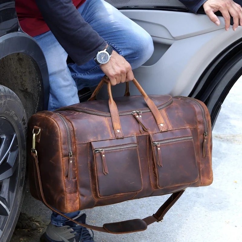 Templar Leather Duffle Bag Combo