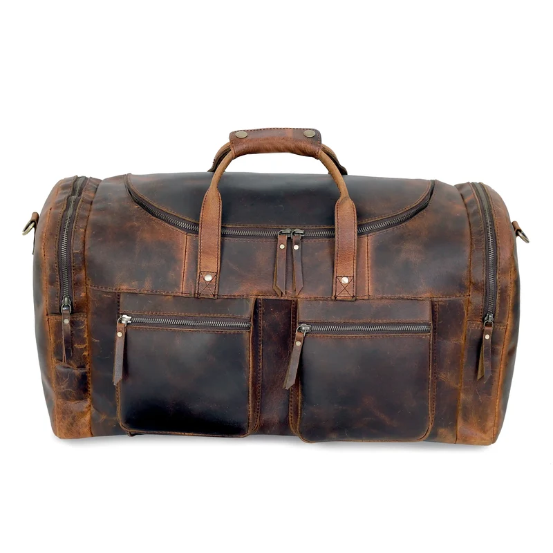 Templar Leather Duffle Bag Combo