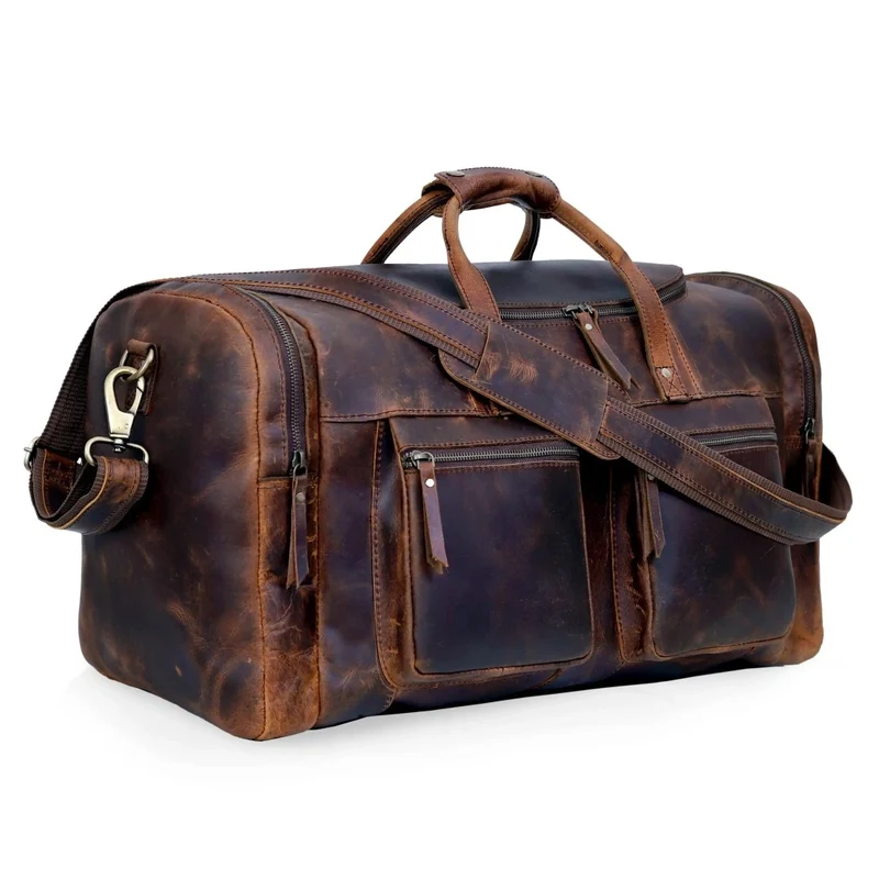 Templar Leather Duffle Bag Combo
