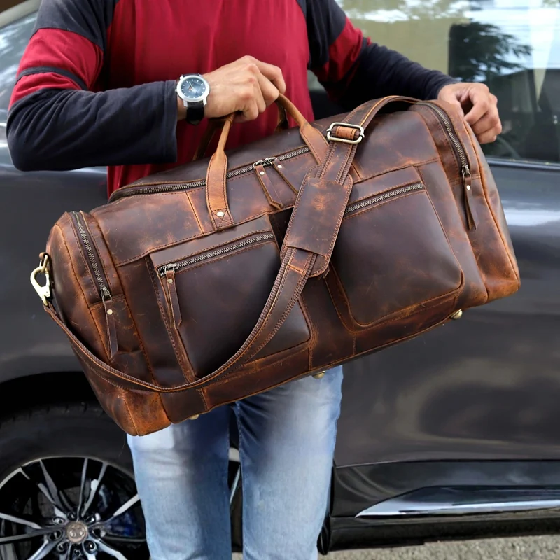 Templar Leather Duffle Bag Combo