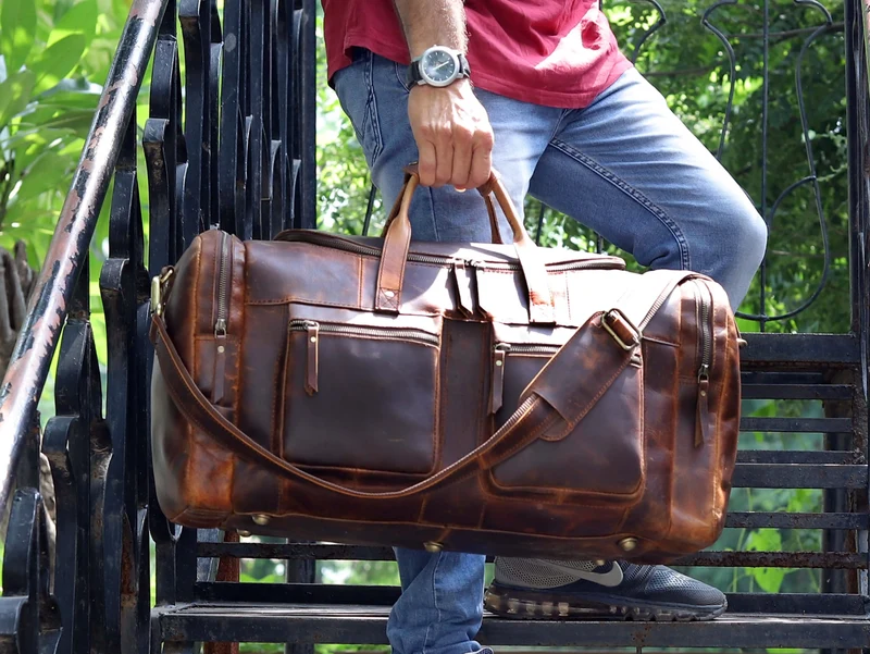 Templar Leather Duffle Bag