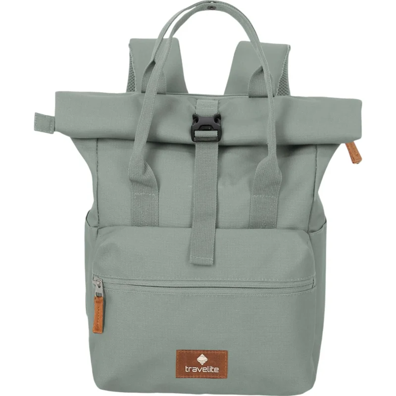 Travelite Basics Short Handle Rolltop-Rucksack 37 cm -Mint