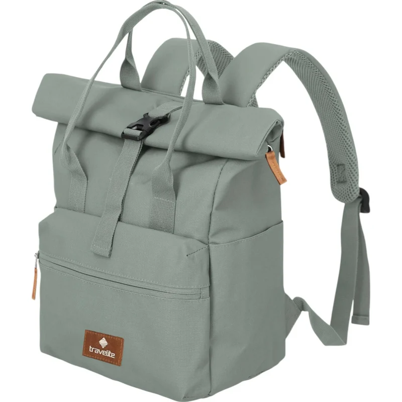 Travelite Basics Short Handle Rolltop-Rucksack 37 cm -Mint