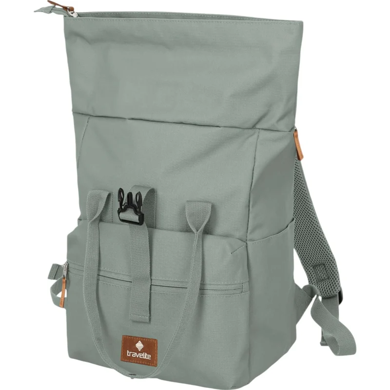 Travelite Basics Short Handle Rolltop-Rucksack 37 cm -Mint