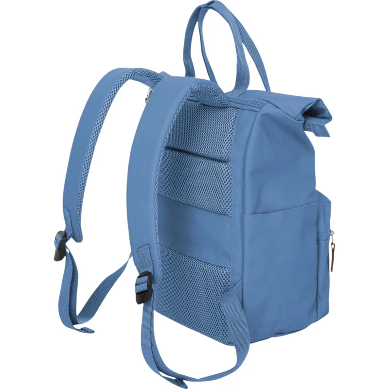 Travelite Basics Short Handle Rolltop-Rucksack 37 cm -Denim
