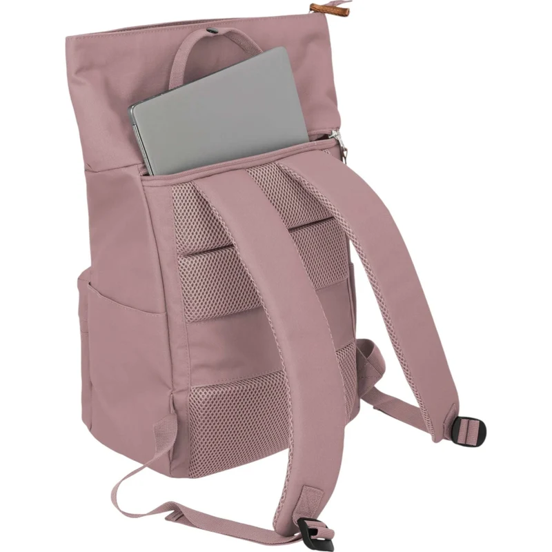 Travelite Basics Short Handle Rolltop-Rucksack 37 cm -Smoky Rose