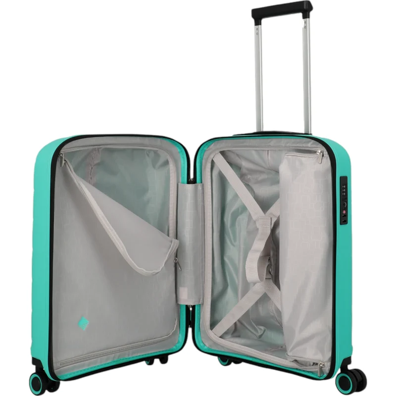 Travelite Burano 4-Rollen-Kabinenkoffer 55 cm -aqua