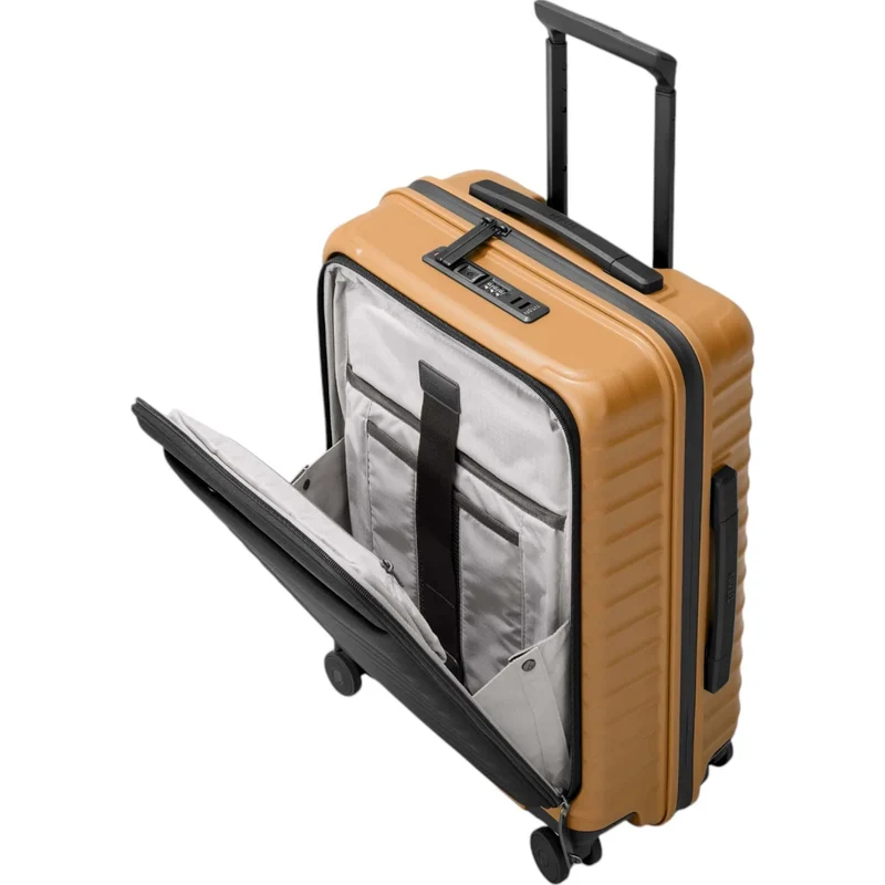 TITAN UPGRADE 4-Rad-Bordtrolley S+ mit Vortasche 55 cm -Canyon Bronze