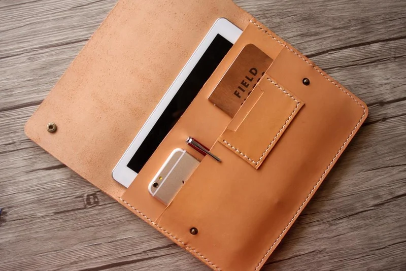 Personalized Handmade Leather Kindle Paperwhite Sleeve Case