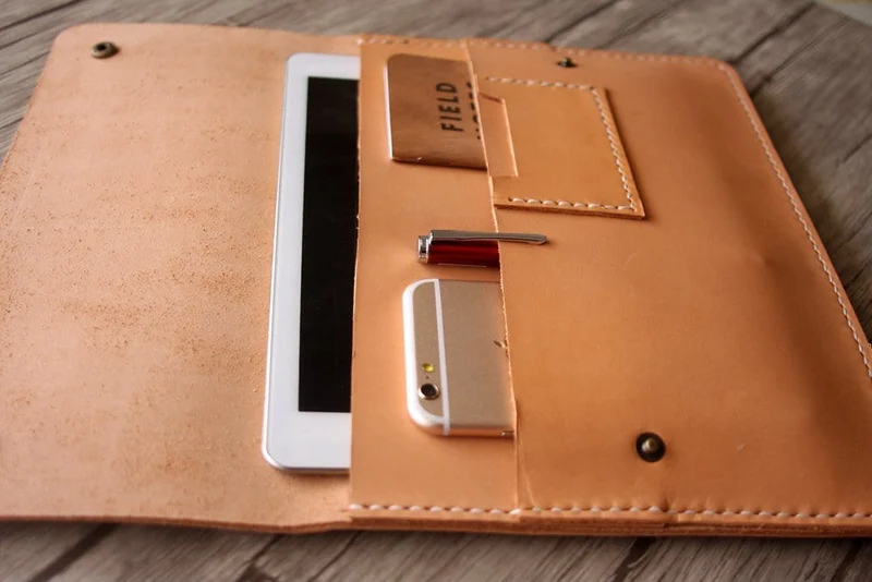 Personalized Handmade Leather Kindle Paperwhite Sleeve Case