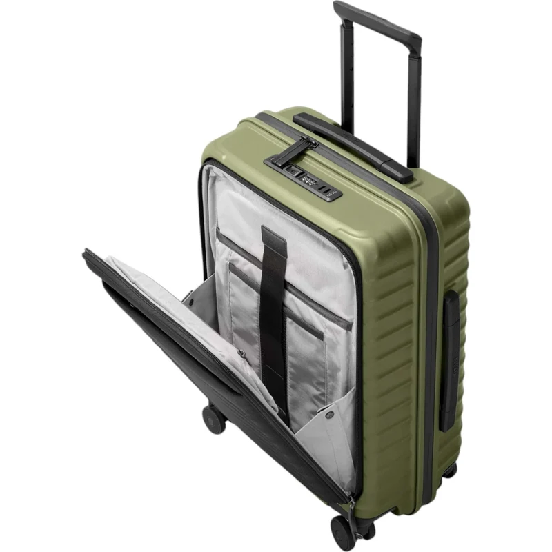TITAN UPGRADE 4-Rad-Bordtrolley S+ mit Vortasche 55 cm -Forest Green