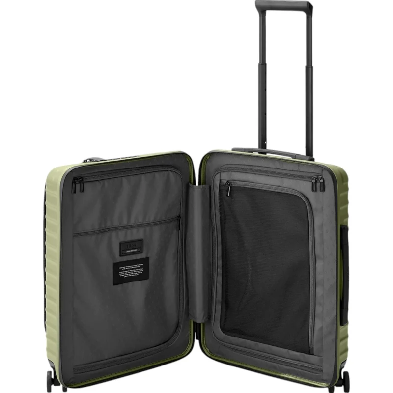TITAN UPGRADE 4-Rad-Bordtrolley S+ mit Vortasche 55 cm -Forest Green