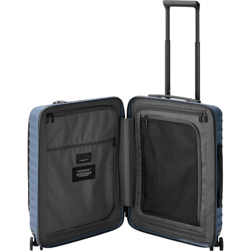 TITAN UPGRADE 4-Rad-Bordtrolley S+ mit Vortasche 55 cm -Midnight Blue