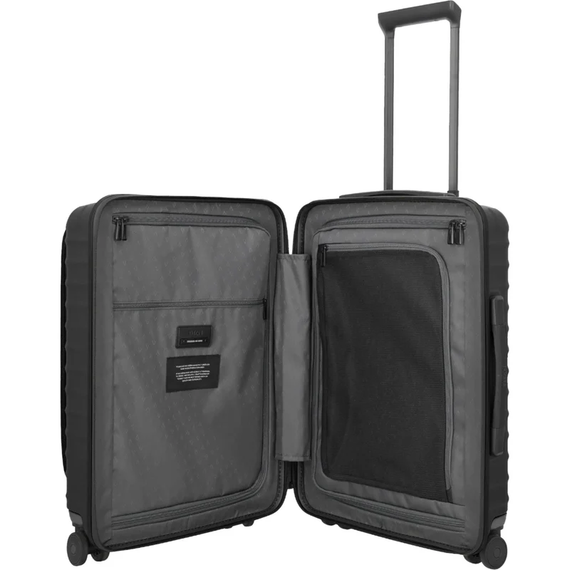 TITAN UPGRADE 4-Rad-Bordtrolley S+ mit Vortasche 55 cm -Nightshade Black
