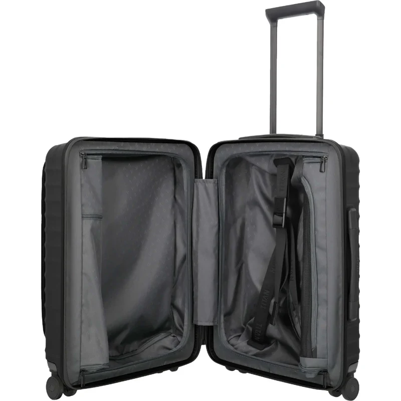 TITAN UPGRADE 4-Rad-Bordtrolley S+ mit Vortasche 55 cm -Nightshade Black