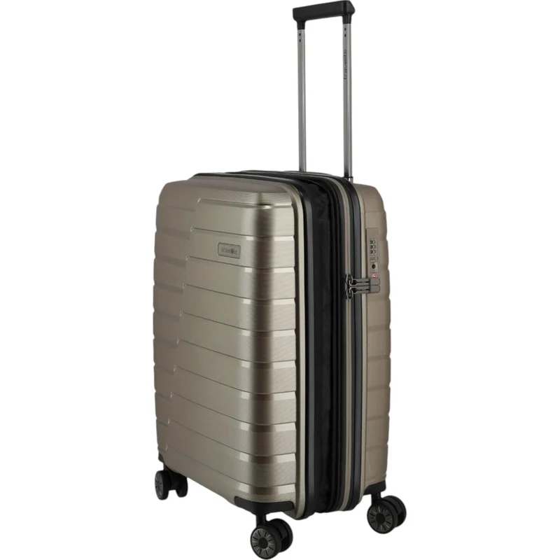 Travelite Air Base 4-Rollen-Kabinentrolley S erweiterbar 55 cm -Champagner