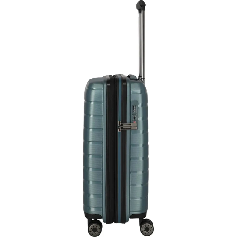 Travelite Air Base 4-Rollen-Kabinentrolley S erweiterbar 55 cm -Eisblau