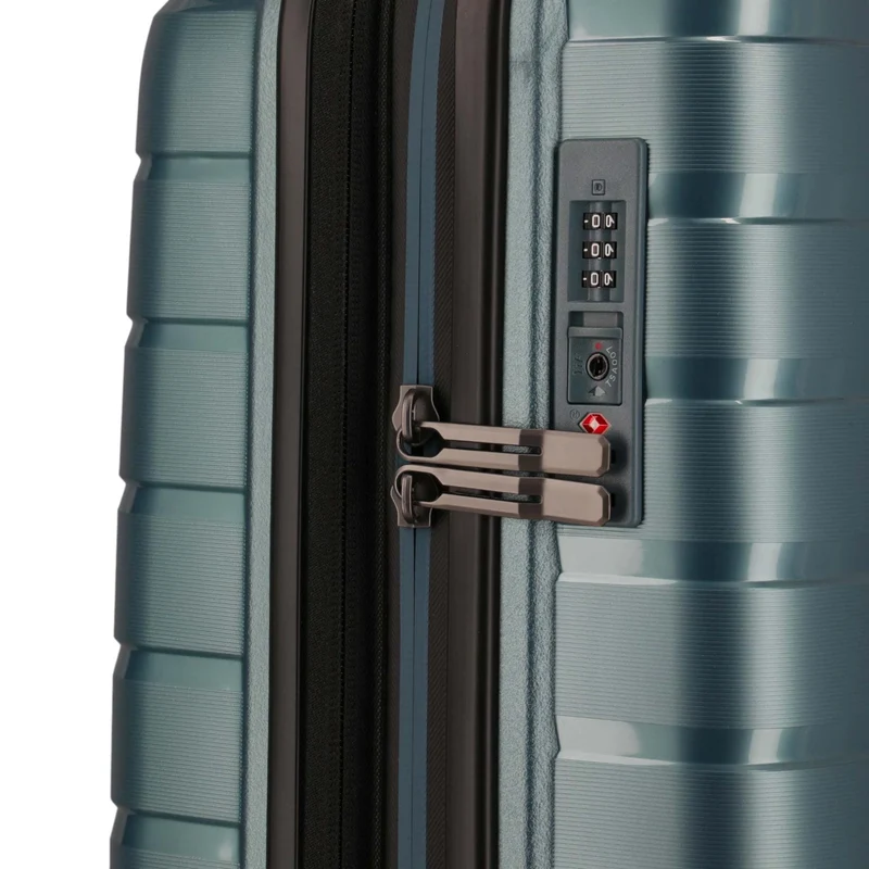 Travelite Air Base 4-Rollen-Kabinentrolley S erweiterbar 55 cm -Eisblau