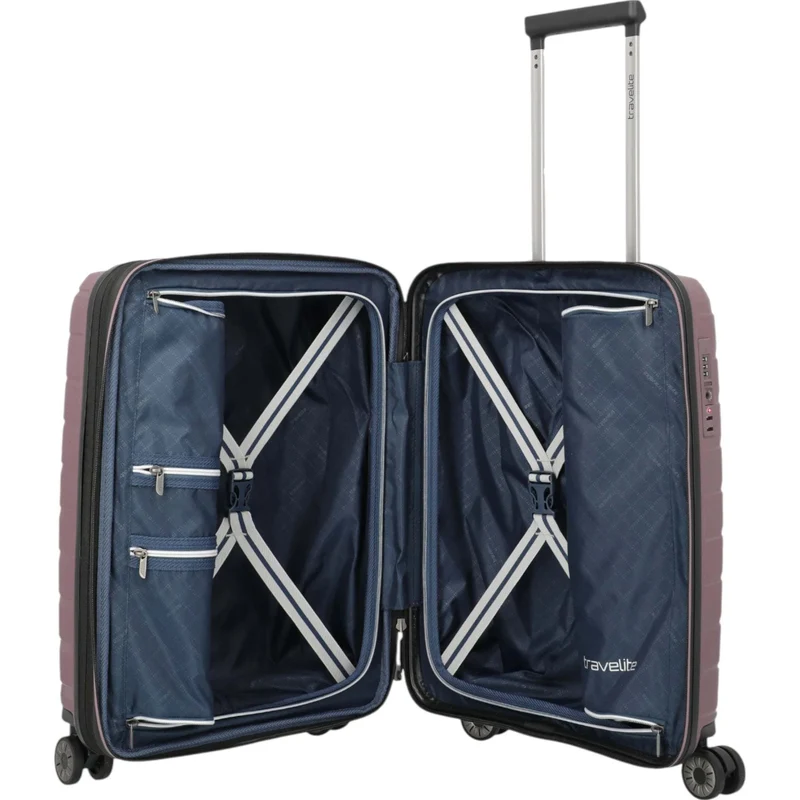 Travelite Air Base 4-Rollen-Kabinentrolley S erweiterbar 55 cm -Flieder