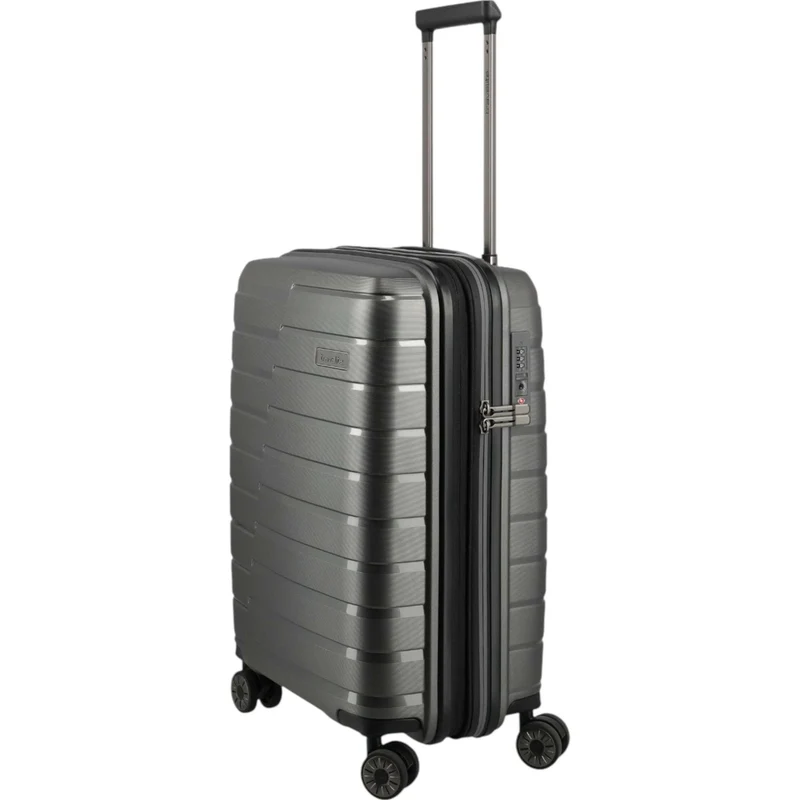 Travelite Air Base 4-Rollen-Kabinentrolley S erweiterbar 55 cm -Anthrazit