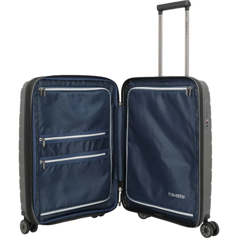 Travelite Air Base 4-Rollen-Kabinentrolley S erweiterbar 55 cm -Anthrazit