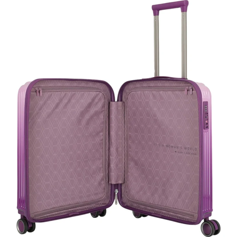 Travelite Lascana Edition 4-Rollen-Bordtrolley S 55 cm -Purple Degrade