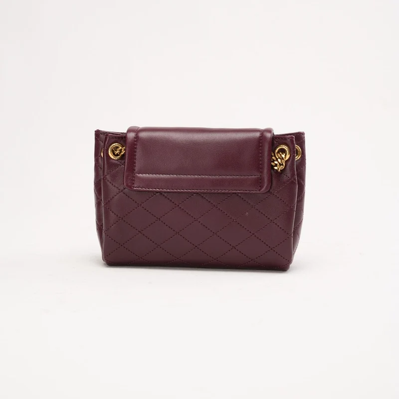 Saint Laurent Mini Nolita Lammleder Burgunderrot 2024