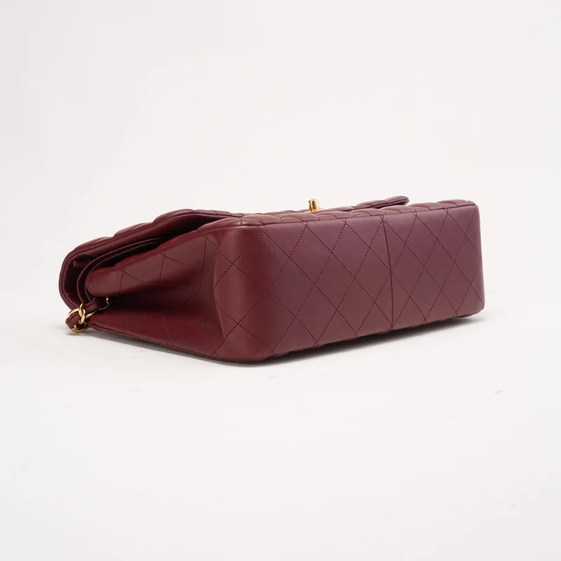 Chanel Timeless Jumbo Double Flap Burgundy Lambskin 2016