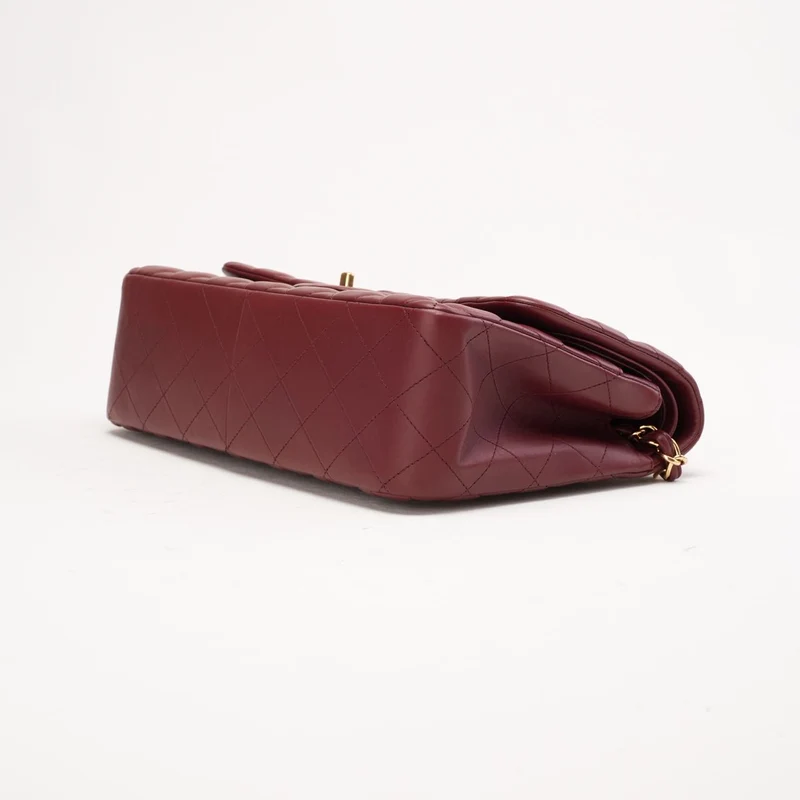 Chanel Timeless Jumbo Double Flap Burgundy Lambskin 2016