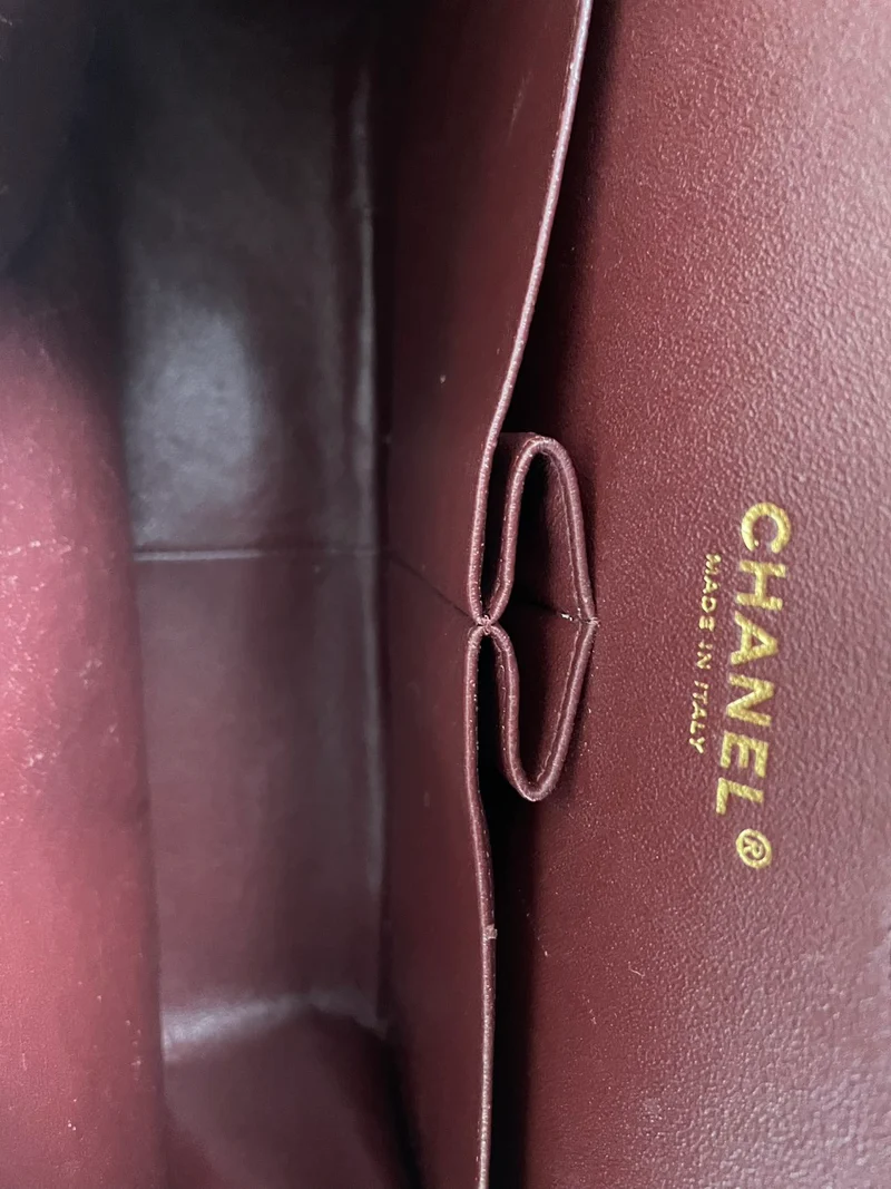 Chanel Timeless Jumbo Double Flap Burgundy Lambskin 2016
