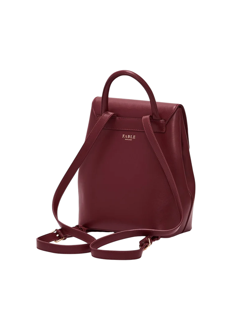 Laura Small Backpack in Burgundy
