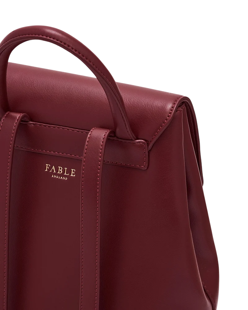 Laura Small Backpack in Burgundy