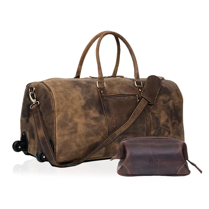 Atlanta Leather Duffle Combo