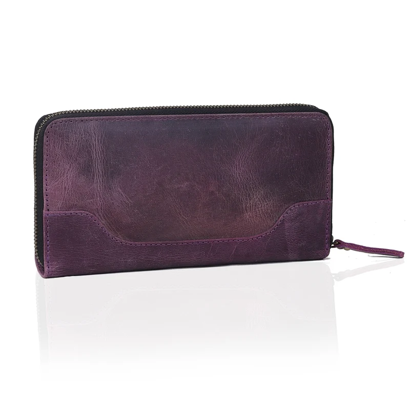 Seine Leather Wallet - Purple