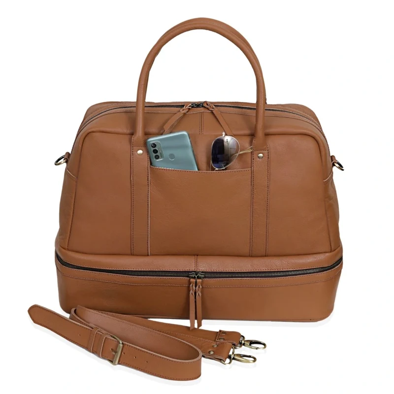 WOMEN STYLO DUFFEL - BROWN