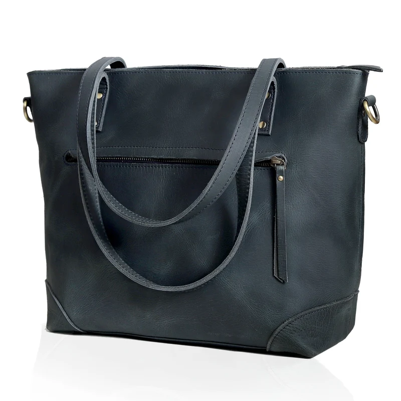 Eva 17" Leather Tote Bag For Laptop And Office
