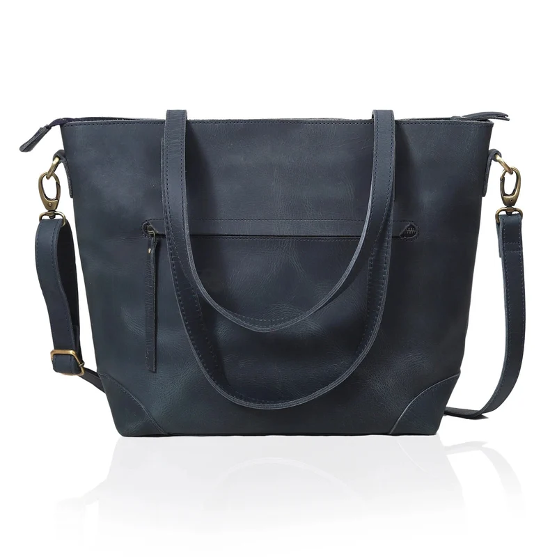 Eva 17" Leather Tote Bag For Laptop And Office