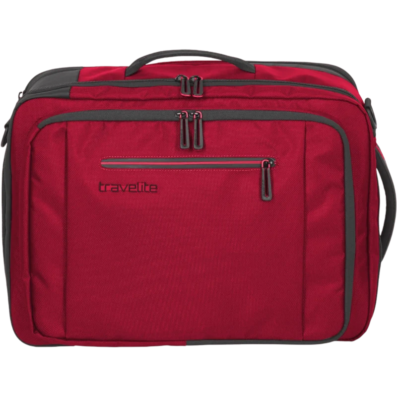 Travelite Crosslite Bordtasche mit Rucksackfunktion 43 cm -Rot