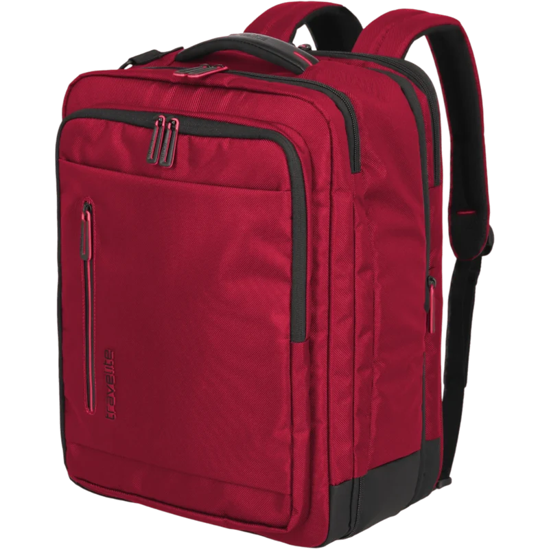 Travelite Crosslite Bordtasche mit Rucksackfunktion 43 cm -Rot