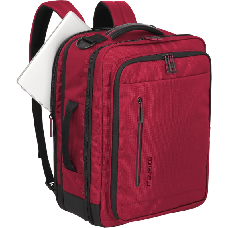 Travelite Crosslite Bordtasche mit Rucksackfunktion 43 cm -Rot