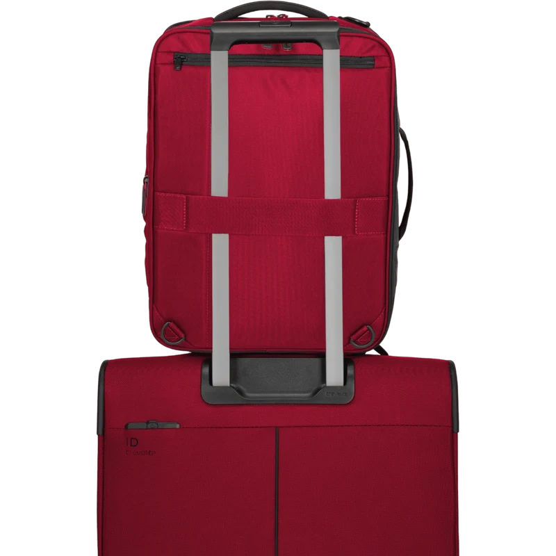 Travelite Crosslite Bordtasche mit Rucksackfunktion 43 cm -Rot