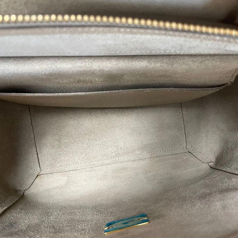 Celine Micro Belt Bag in Light Taupe aus genarbtem Kalbsleder 2020