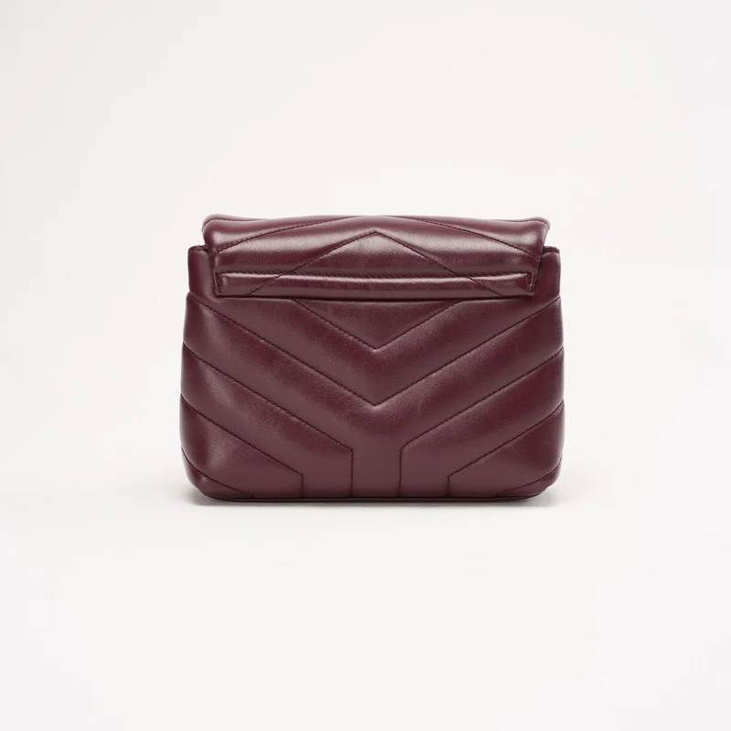 Saint Laurent Matelassé Toy Loulou Lammfell Burgund 2019