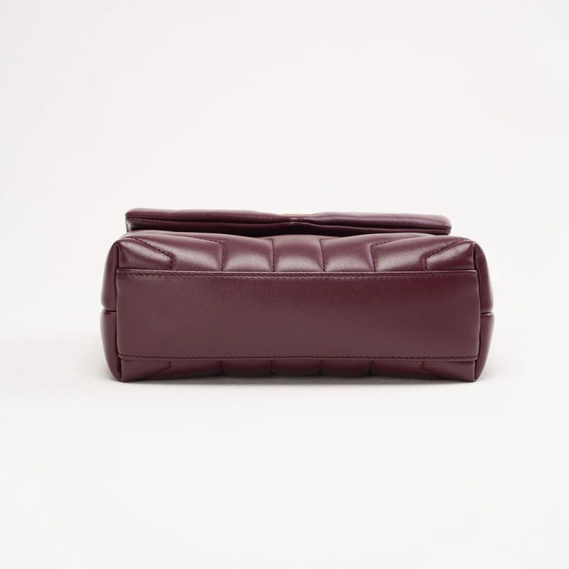 Saint Laurent Matelassé Toy Loulou Lammfell Burgund 2019