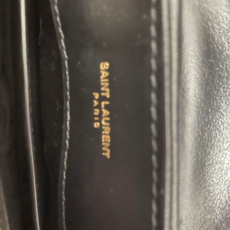 Saint Laurent Kleine LouLou Leder Schwarz 2023