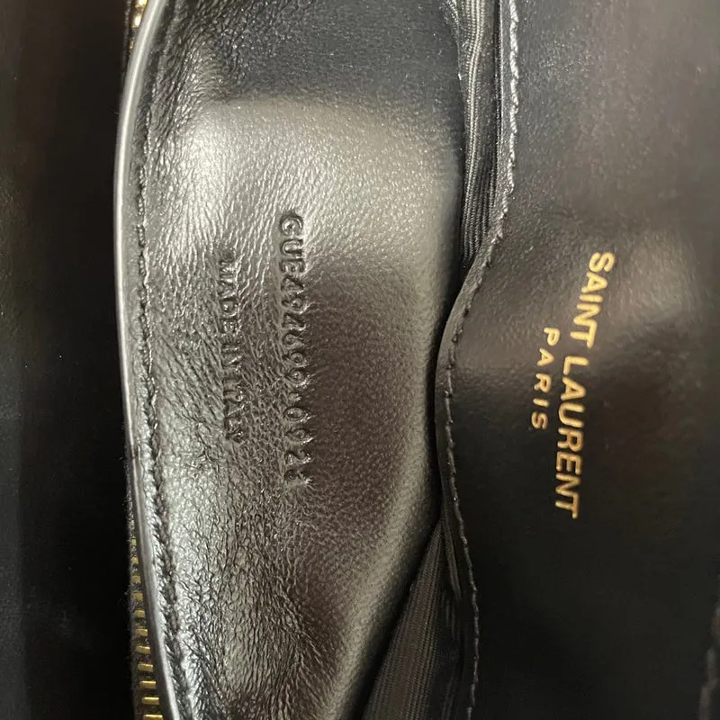 Saint Laurent Kleine LouLou Leder Schwarz 2023