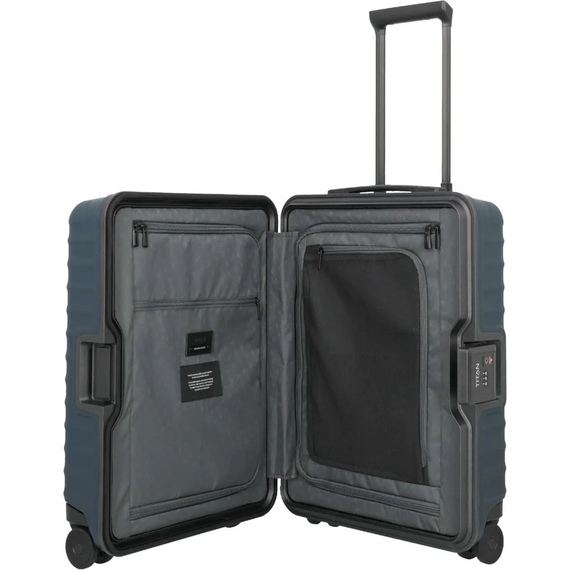 TITAN OVERSEAS 4-Rad-Handgepäck-Trolley S+ 55 cm -Midnight Blue
