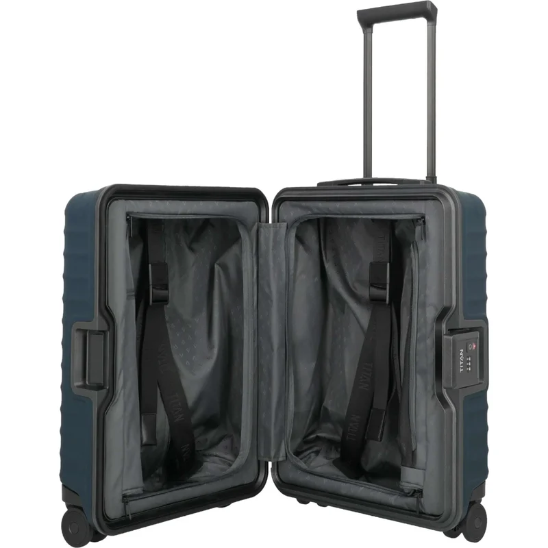 TITAN OVERSEAS 4-Rad-Handgepäck-Trolley S+ 55 cm -Midnight Blue