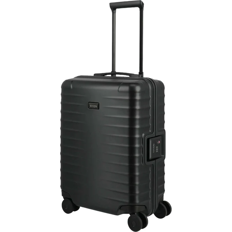 TITAN OVERSEAS 4-Rad-Handgepäck-Trolley S+ 55 cm -Nightshade Black